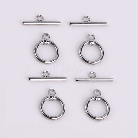 Non-Tarnish 316 Stainless Steel Toggle Clasps FIND-PW0024-30B-1