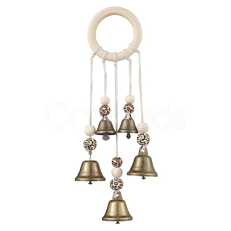 Iron Bell Wind Chimes HJEW-JM01958-1