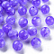 Acrylic Beads, Imitation Gemstone, Round, Slate Blue, 10mm, Hole: 1.6mm, about 1000pcs/500g