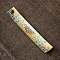 Porcelain Incense Burners,  Rectangle Incense Holders, Home Office Teahouse Zen Buddhist Supplies, Light Khaki, 227x40mm