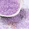 Glass Seed Beads, Transparent Colours Luster, Peanut, Lilac, 4~4.5x2~2.5x2~2.5mm, Hole: 0.8~0.9mm, about 10000pcs/pound