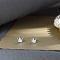 Alloy Earrings for Women, with 925 Sterling Silver Pin, Crown, 10mm