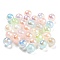 Opaque Acrylic Beads, Round, Mixed Color, 8mm, Hole: 1.5mm