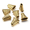 Tibetan Style Bead Cones, Antique Golden, Lead Free, Cadmium Free and Nickel Free, Trapezoid, Size: about 17mm wide, 18mm long, 9mm thick, hole: 4mm