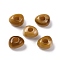 Two Tone Opaque Acrylic Beads, Imitation Gemstone, Triangle, Camel, 13x16x9.5mm, Hole: 5.2mm, About: 416pcs/500g