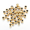 Round Ion Plating(IP) 304 Stainless Steel Beads, Real 18K Gold Plated, 6mm, Hole: 2~2.5mm