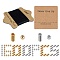 SUNNYCLUE 1230Piece DIY Morse Code Style Beaded Bracelet Making Kits, Including CCB Plastic Beads, Black Waxed Cotton Cord, Kraft Paper Display Cards, Platinum & Golden