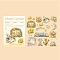 30Pcs PET Self-Adhesive Stickers, DIY Flower & Garden Decoration, PeachPuff, 40~77x25~92x0.1mm, pack: 130x30x3mm, 30pcs/set