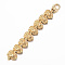 304 Stainless Steel Lion Link Bracelets, Golden, 8-5/8 inch(220mm)
