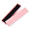 Rhombus Textured Cardboard Jewelry Necklace Boxes, with Black Sponge, for Jewelry Gift Packaging, Rectangle, Pink, 21.1x4.3x2.1cm, Inside: 20.8×3.85cm