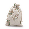Polycotton(Polyester Cotton) Packing Pouches Drawstring Bags ABAG-S003-05A-1