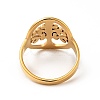 Ion Plating(IP) 201 Stainless Steel Tree of Life Finger Ring for Women RJEW-G266-17G-2