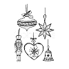 Christmas Bell TPR Plastic Stamps PW-WG17026-01-1