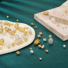 Kissitty 105Pcs 12 Styles Brass Hollow Beads KK-KS0001-27-6