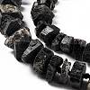 Natural Black Tourmaline Beads Strands G-F719-17-3