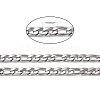 304 Stainless Steel Figaro Chains CHS-K001-32-7mm-2
