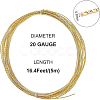 Textured Round Brass Spring Wire CWIR-WH0008-03A-2