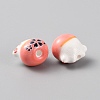 Handmade Porcelain Beads PORC-WH0006-02B-2