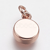 Brass Pendant Cabochon Settings KK-E728-L-06RG-2