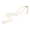 Brass Initial Pendant Necklaces NJEW-JN03330-3