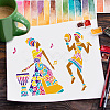 Large Plastic Reusable Drawing Painting Stencils Templates DIY-WH0172-788-7