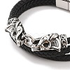 Braided Microfiber Leather Multi-strand Bracelets BJEW-B096-21E-2