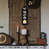 Boho Style Wall Mounted Wood Candle Holder Stand AJEW-WH0379-001-5