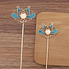 Ancient Style Alloy Hair Stick Finding PW-WGB0804-05-1