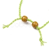 Adjustable Braided Waxed Cord Macrame Pouch Necklace Making NJEW-I243-A03-4