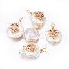 Natural Cultured Freshwater Pearl Pendants PEAR-E013-24-2