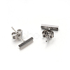 304 Stainless Steel Ear Studs EJEW-P045-08-2