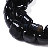 Natural Black Agate Beads Strands G-M435-A08-01-4