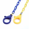 Personalized Two Tone ABS Plastic Cable Chain Necklaces NJEW-JN02825-05-2