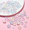 120Pcs 6 Styles Mixed Styles Acrylic Bead Caps SACR-YW0001-65-4