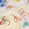 DIY Butterfly Pendant Keychain Making Kits DIY-TA0004-50-14