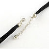 Cotton Waxed Cord Snap Bracelet Making BJEW-R061-01-5