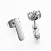 Tarnish Resistant 304 Stainless Steel Stud Earrings EJEW-H350-18P-2