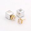 Women's 2015 Hot Selling Resin Double Sided Cube Ear Studs X-EJEW-O008-F12-2