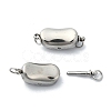 Tarnish Resistant 304 Stainless Steel Box Clasps STAS-Z066-05P-01-1