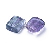Carved Natural Fluorite Beads G-J387-33-2