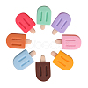 80Pcs 8 Colors Opaque Resin Decoden Cabochons CRES-CJ0001-53-1