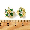 Brass Micro Pave Cubic Zirconia Charms FIND-Z035-08G-3