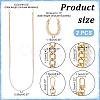 WADORN 2Pcs 2 Style Resin Imitation Pearl Crossbody Purse Straps FIND-WR0009-54-2