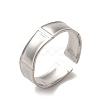 304 Stainless Steel Open Cuff Ring RJEW-C068-02C-P-1
