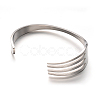 Unique 304 Stainless Steel Fork Cuff Bangles BJEW-L547-06P-2
