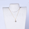 Electroplate Spiral Shell Pendants Necklaces and Dangle Earrings Jewelry Sets SJEW-JS01016-8