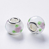 Handmade Lampwork European Beads LAMP-S193-009H-2