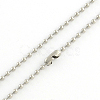 304 Stainless Steel Ball Chain Necklace Making NJEW-R225-05-2
