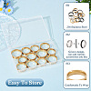  12Pcs 6 Size 201 Stainless Steel Grooved Finger Ring Settings RJEW-TA0001-05G-3
