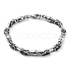 304 Stainless Steel Link Chain Bracelet BJEW-Z023-08P-1
